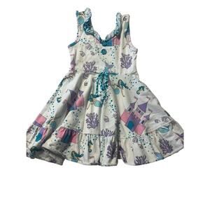 Eleanor Rose Everly Dress Girls Size 3-4 Mermaid Castle Excellent Very gently us